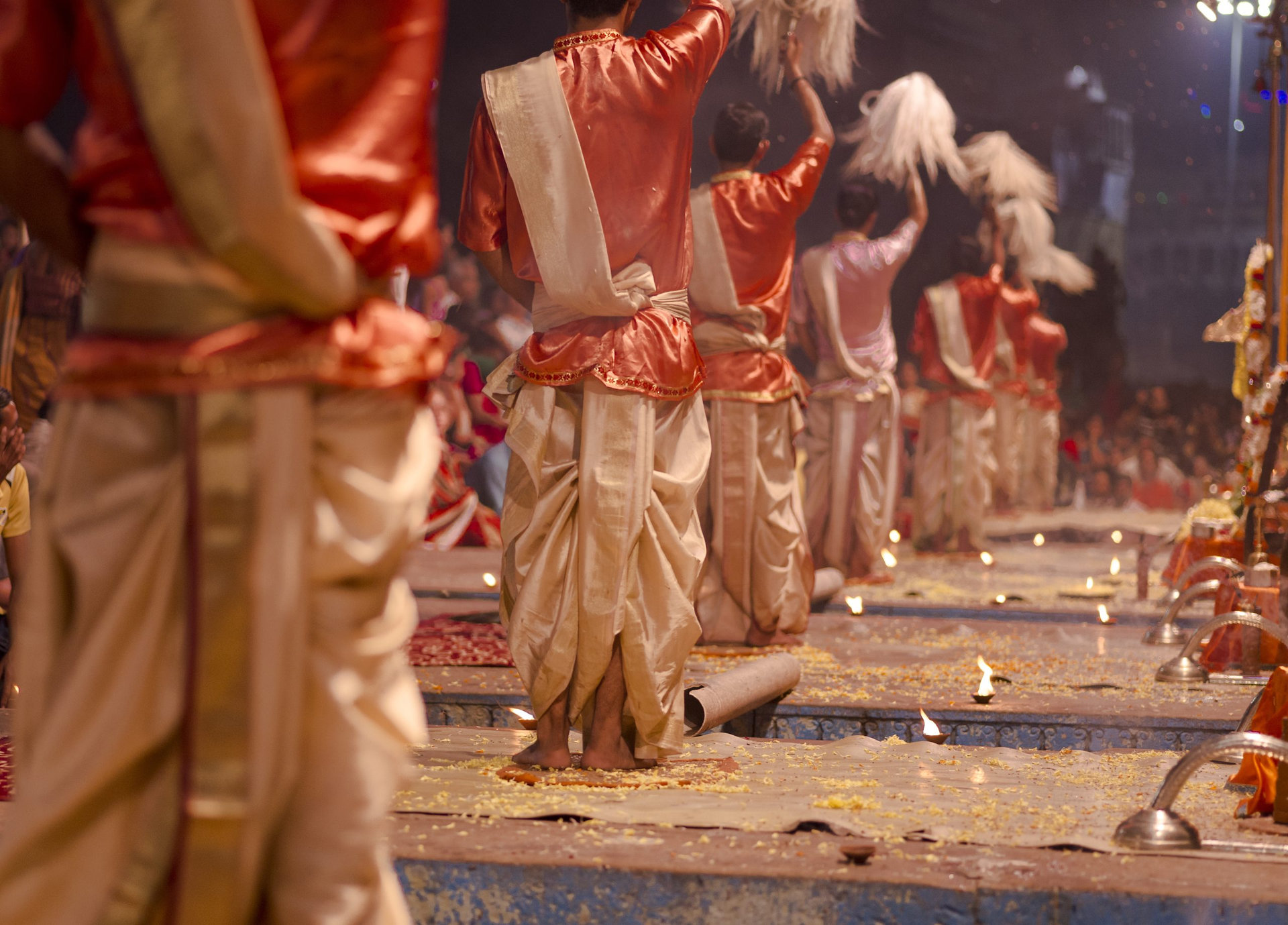 Puja ceremony in Varanasi, India, November 2015