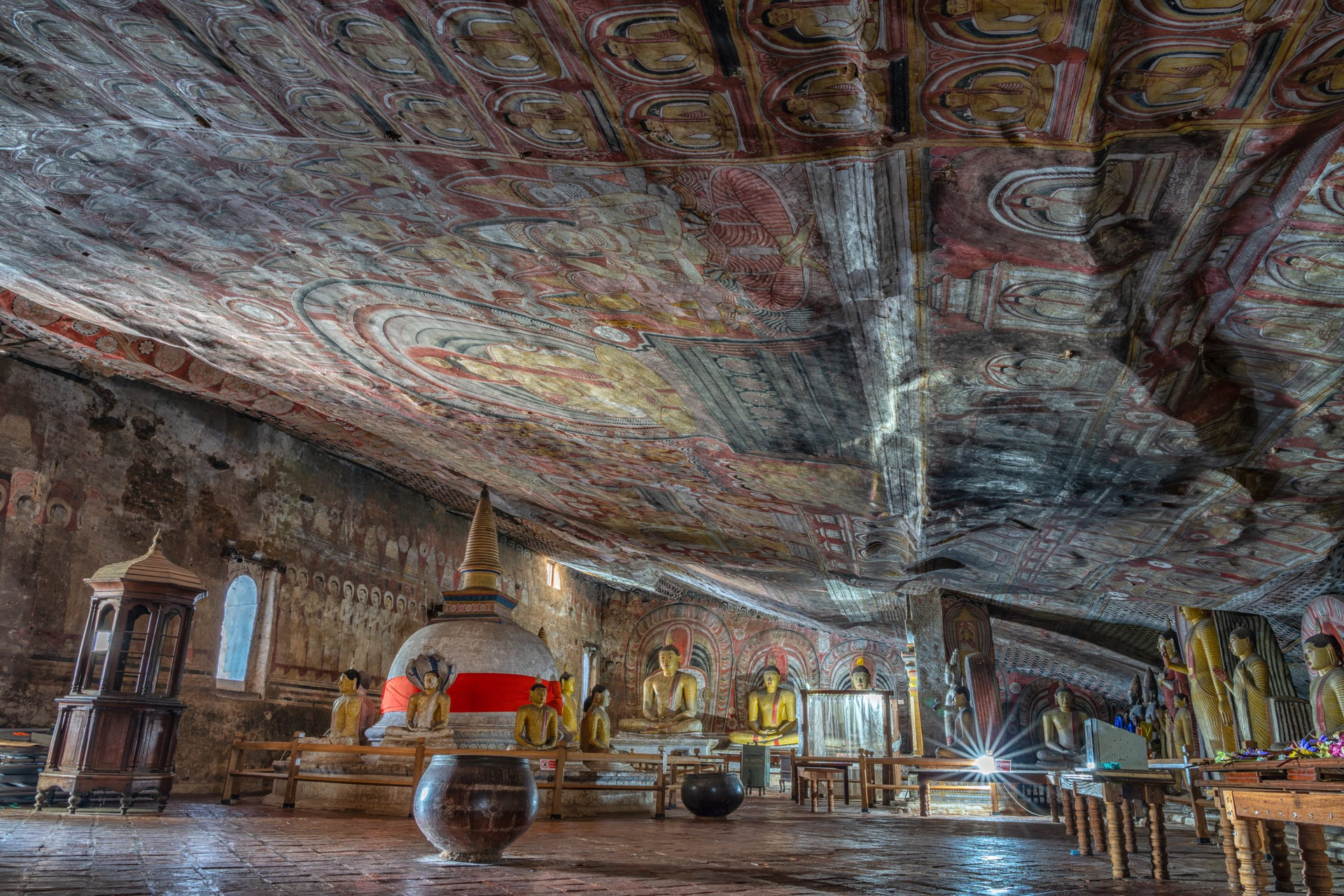 buddhist temple interior