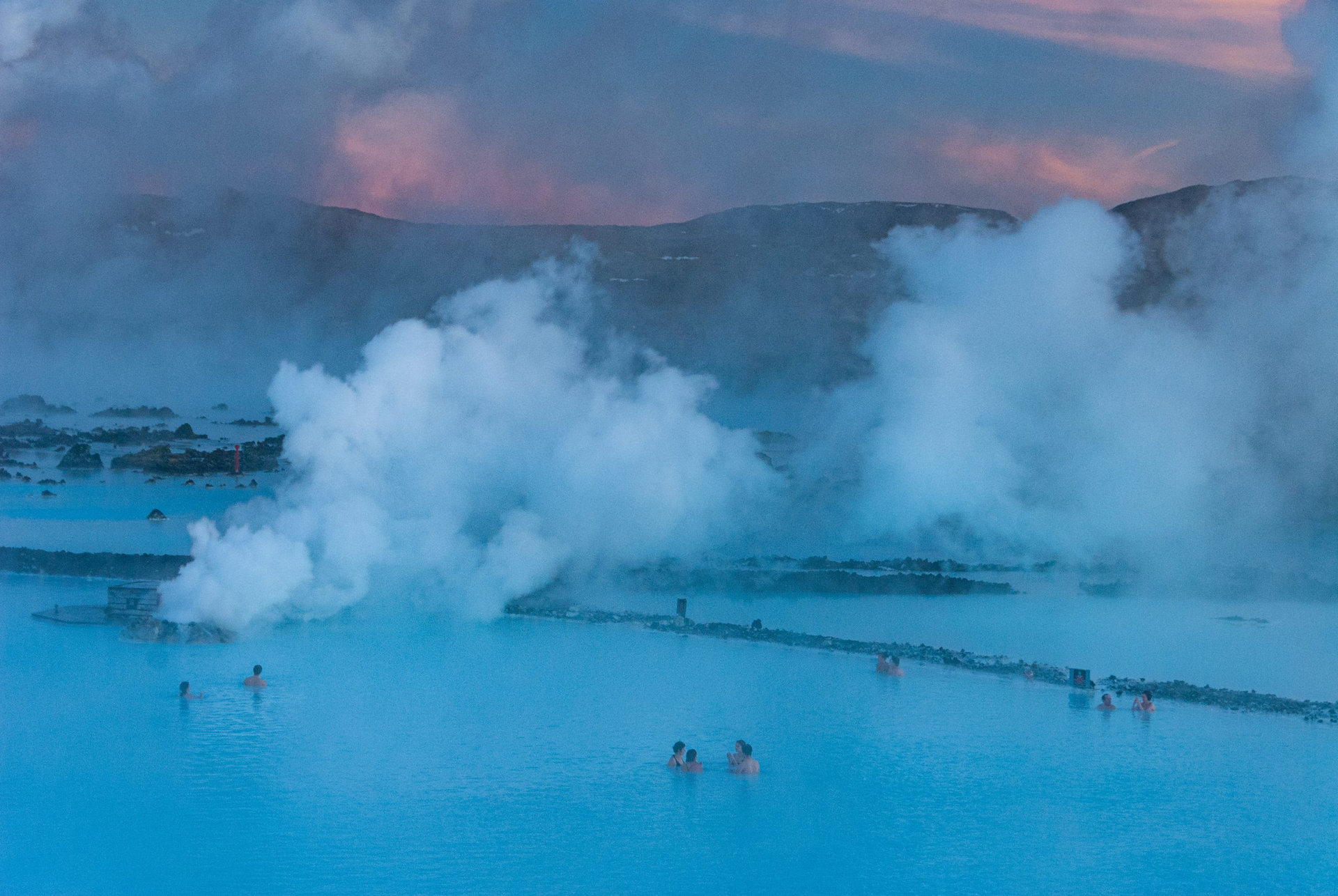 Blue lagoon, in reykjanes peninsula, in Iceland