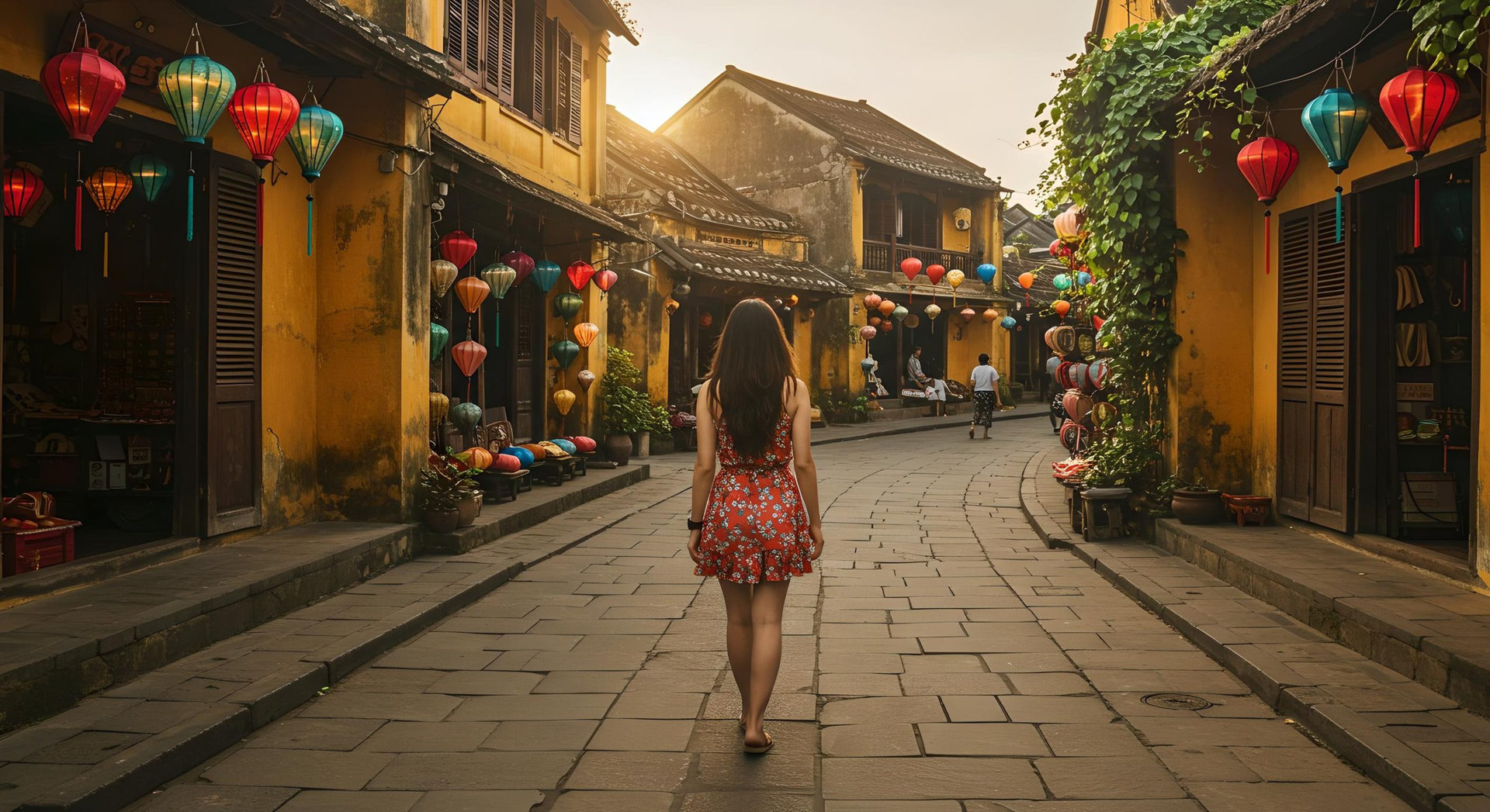 woman in hoi an vietnam