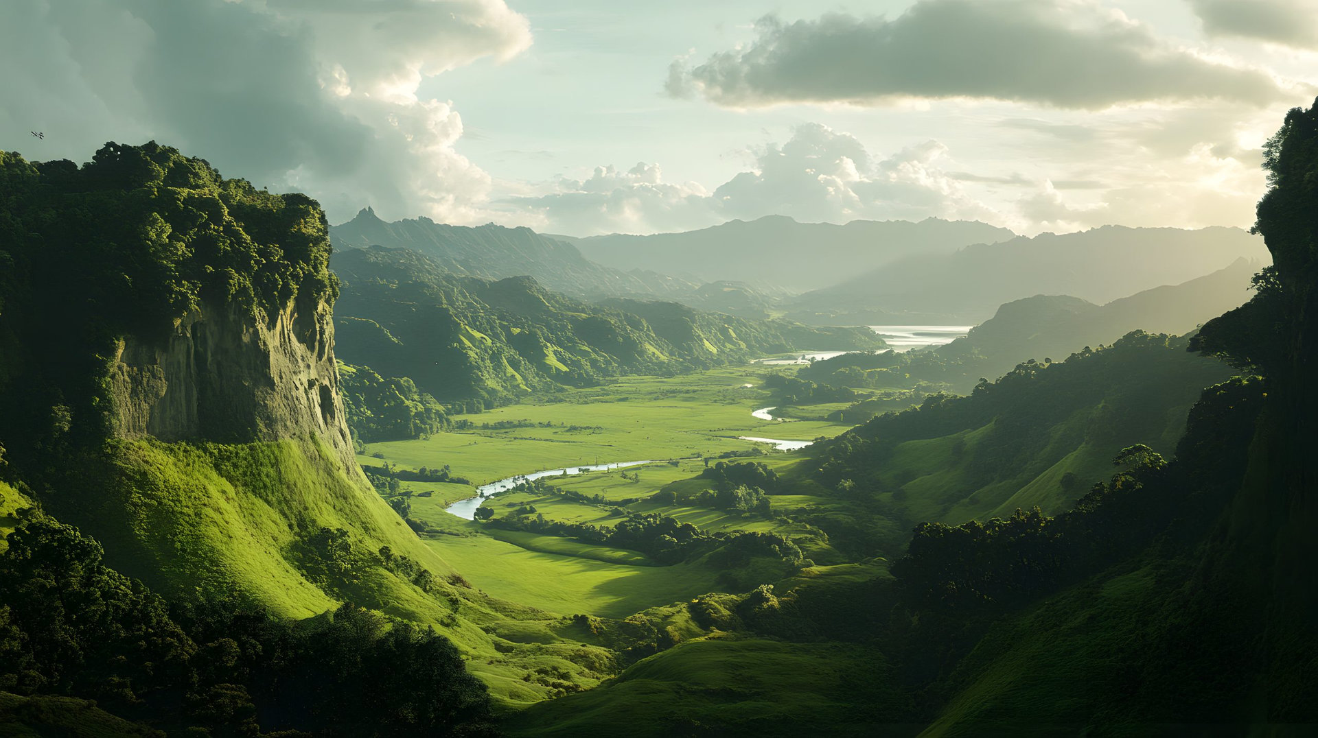 Beautiful valley in Whanganui New Zealand