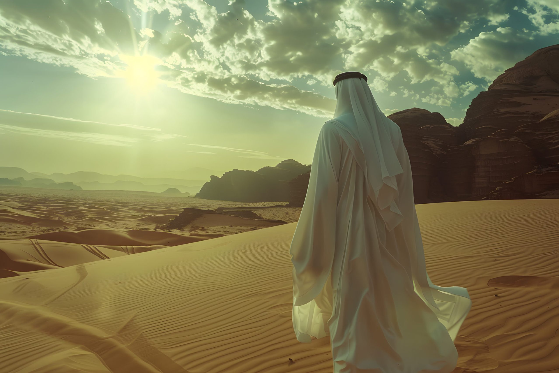 arabic man from saudi arabia at the airport