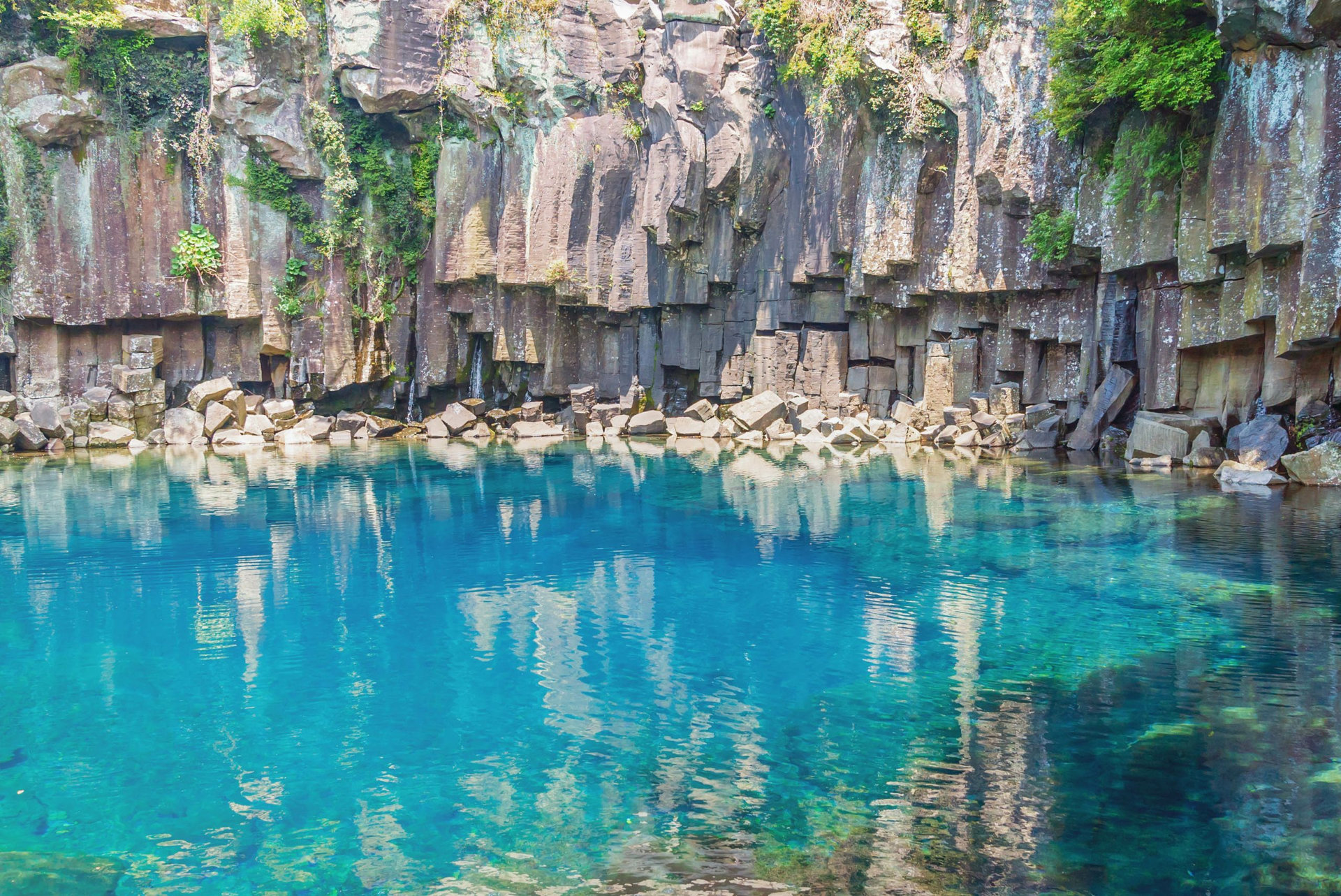 Cheonjeyeon Falls, Jeju Island, South Korea
