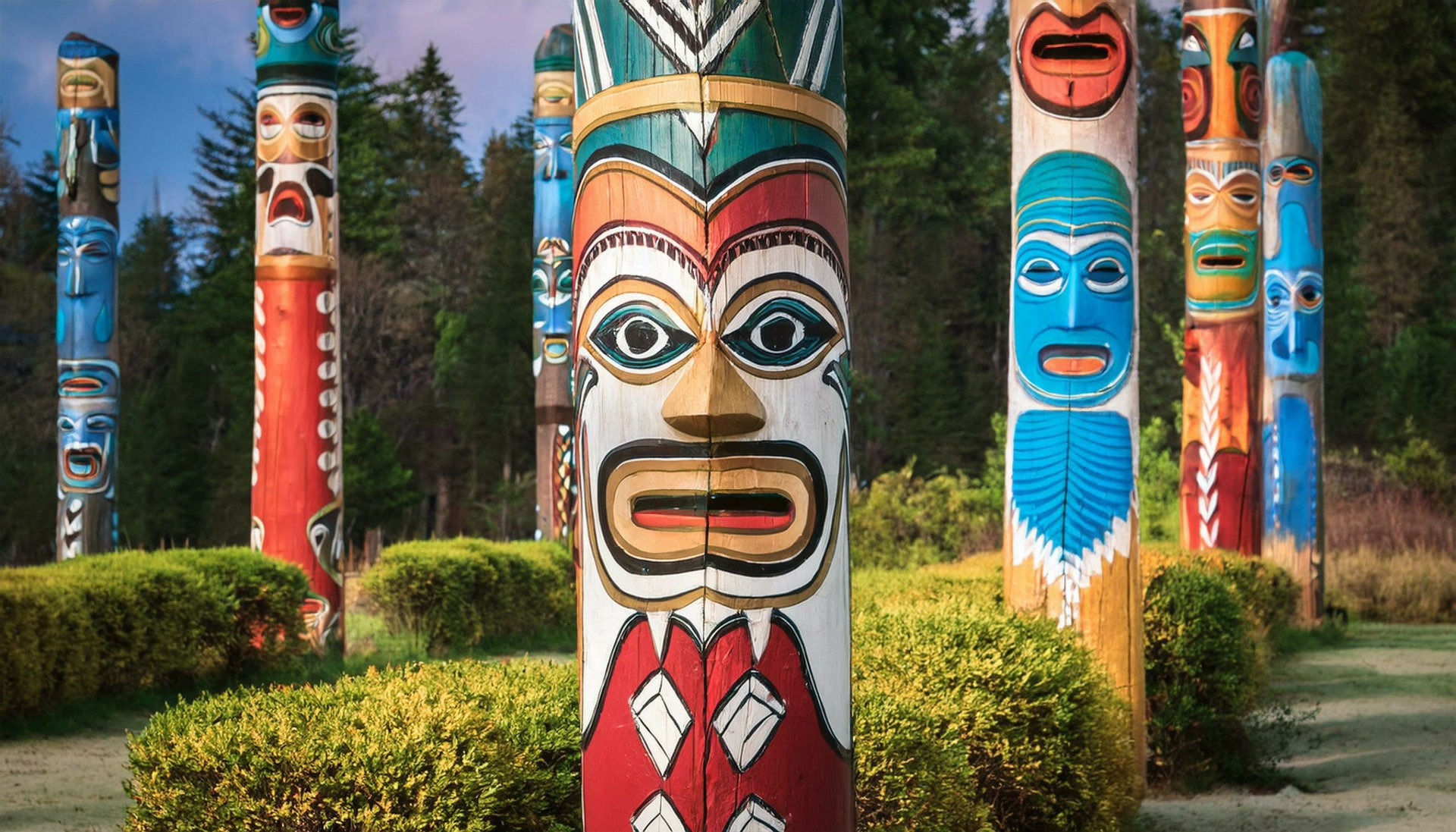 totem pole in vancouver country