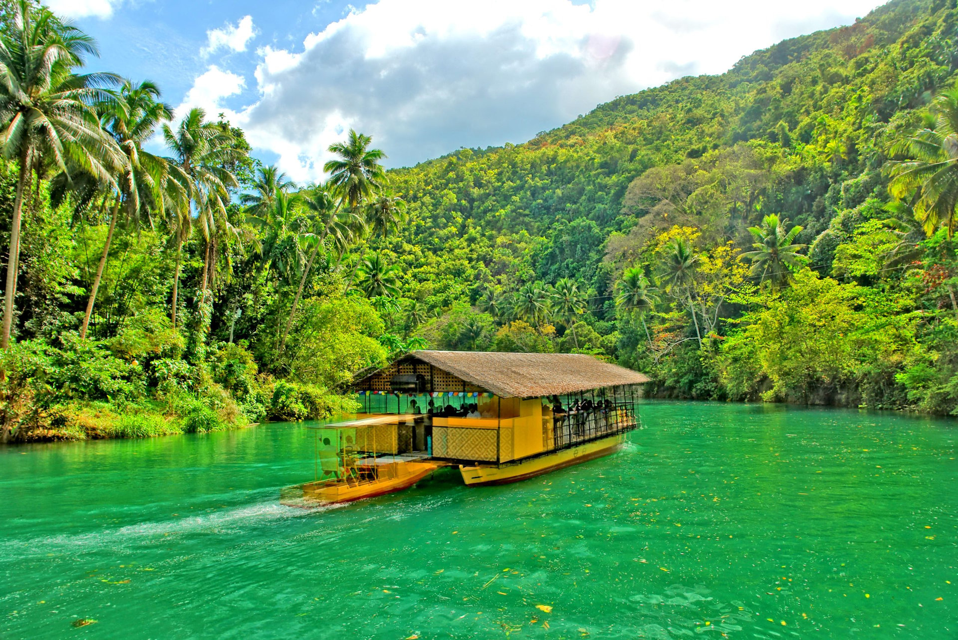 The Loboc River - a river in the Bohol province of the Philippines.