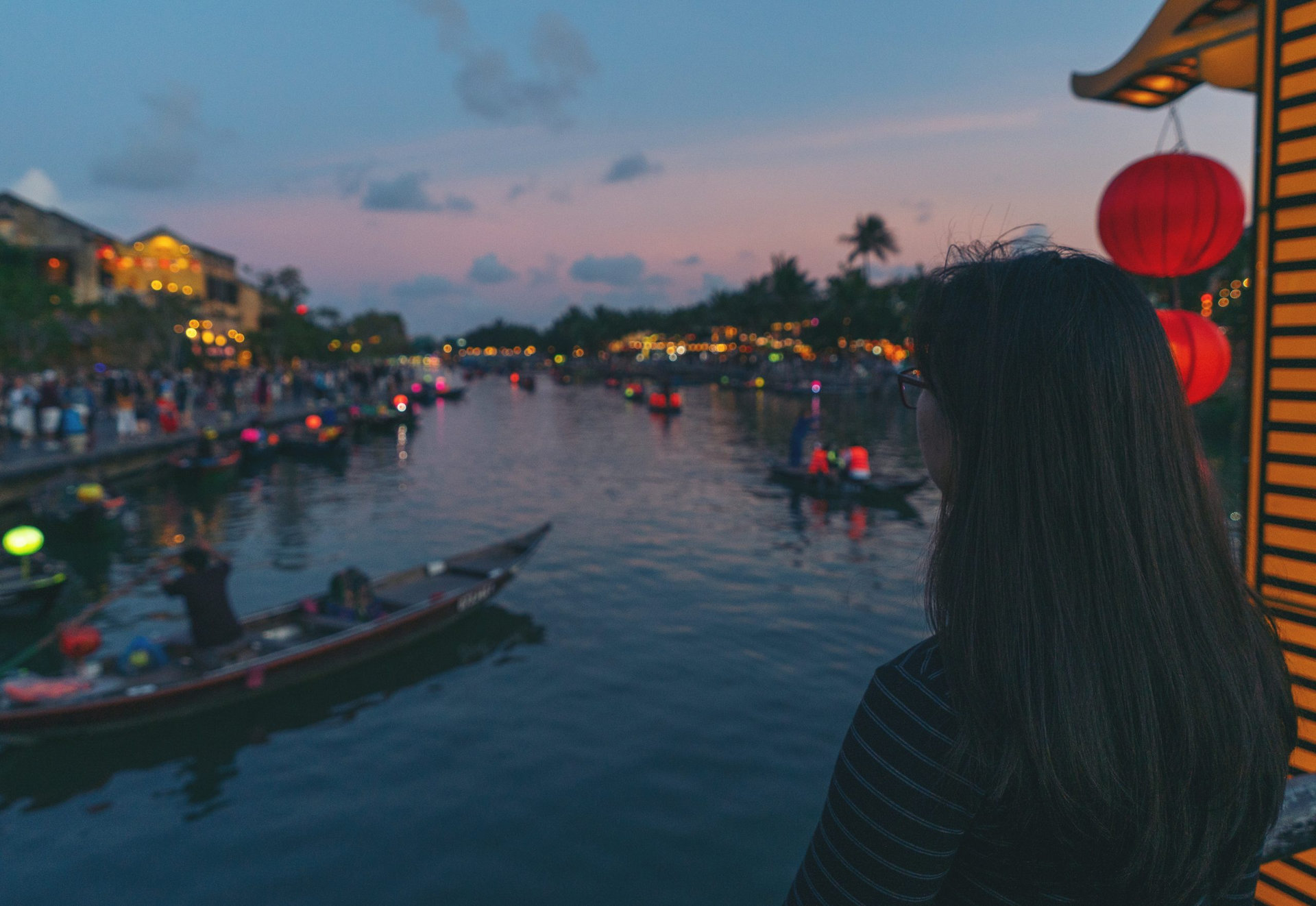 woman in Hoi An ancient town, Vietnam