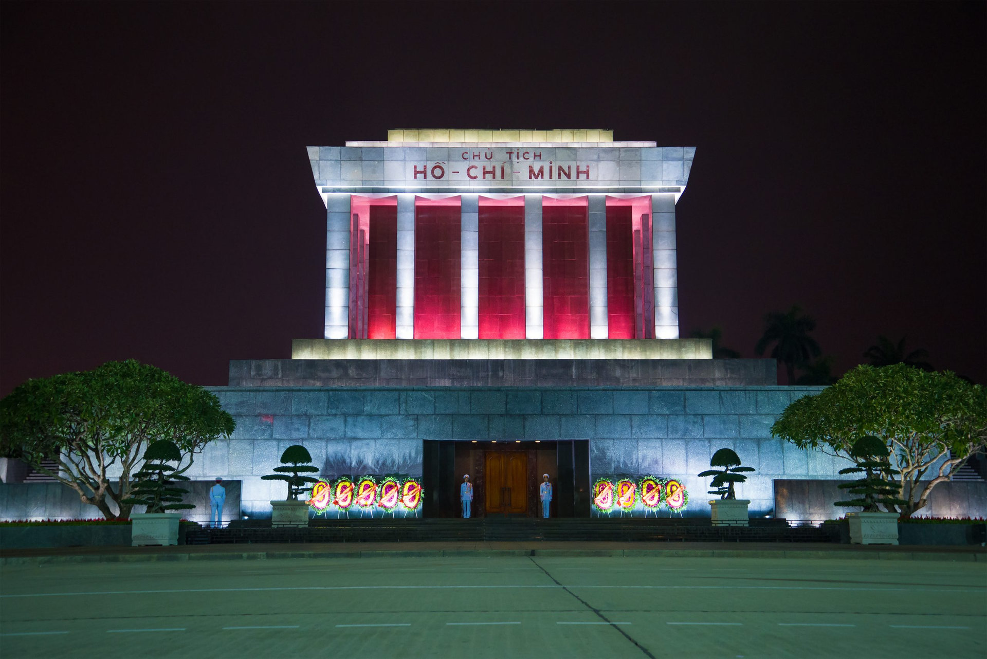HANOI, VIETNAM - JANUARY 09, 2016: Ho Chi Minh Mausoleum on Ba Dinh Square
