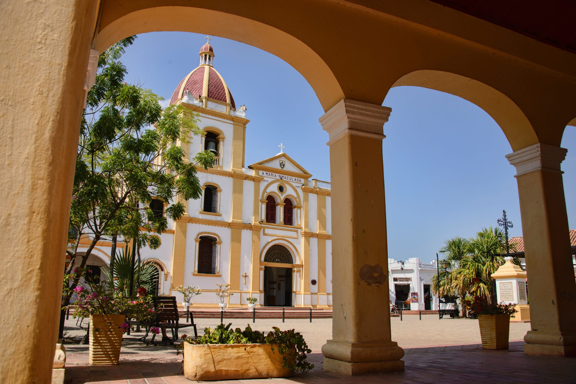 Church of the Immaculate Conception in colonial Santa Cruz de Mompox, Bolivar, Colombia