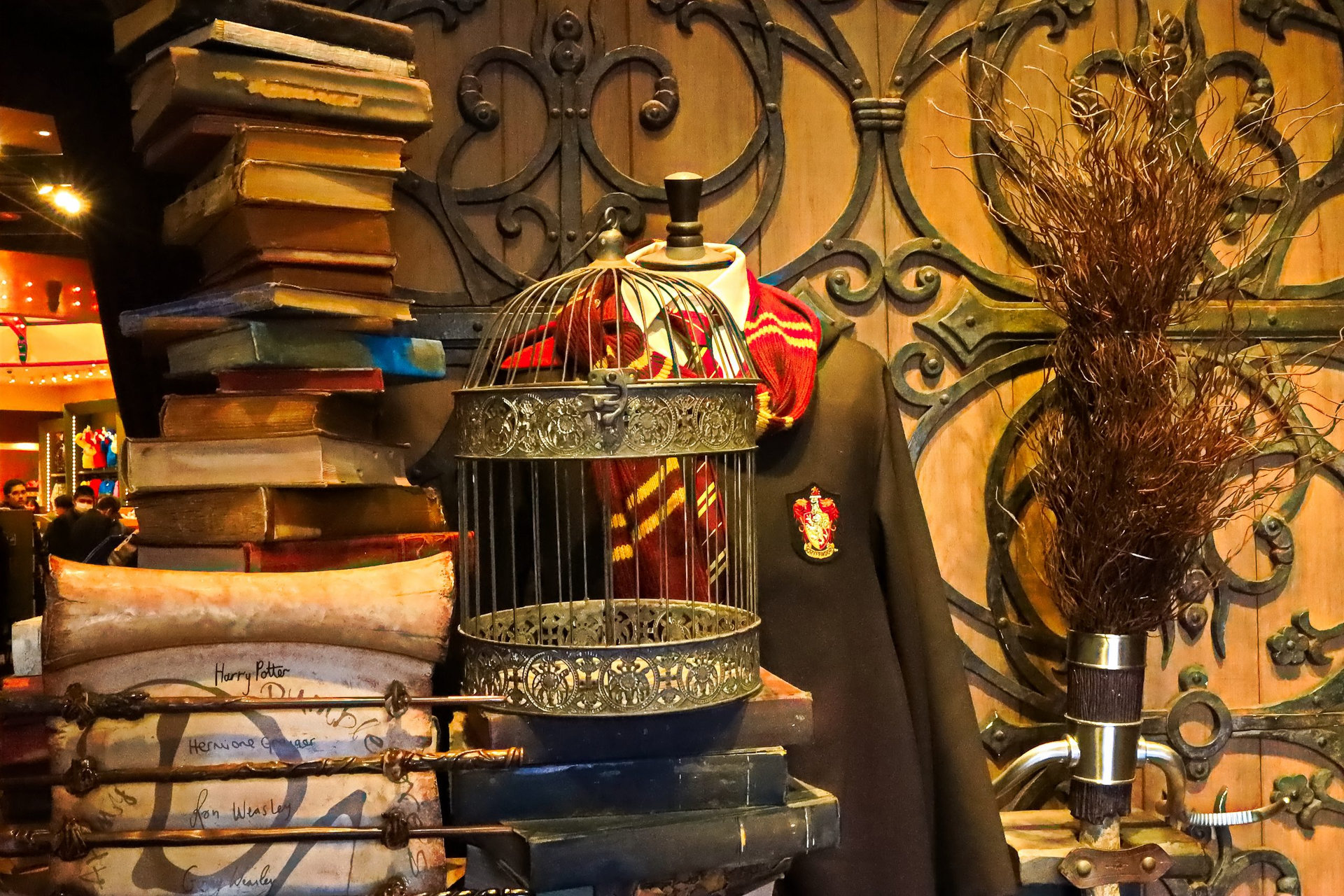 Inside the Harry Potter Park Castle 'Hogwarts Castle Tour' at the Wizarding World of Harry Potter in Universal Studios Japan.