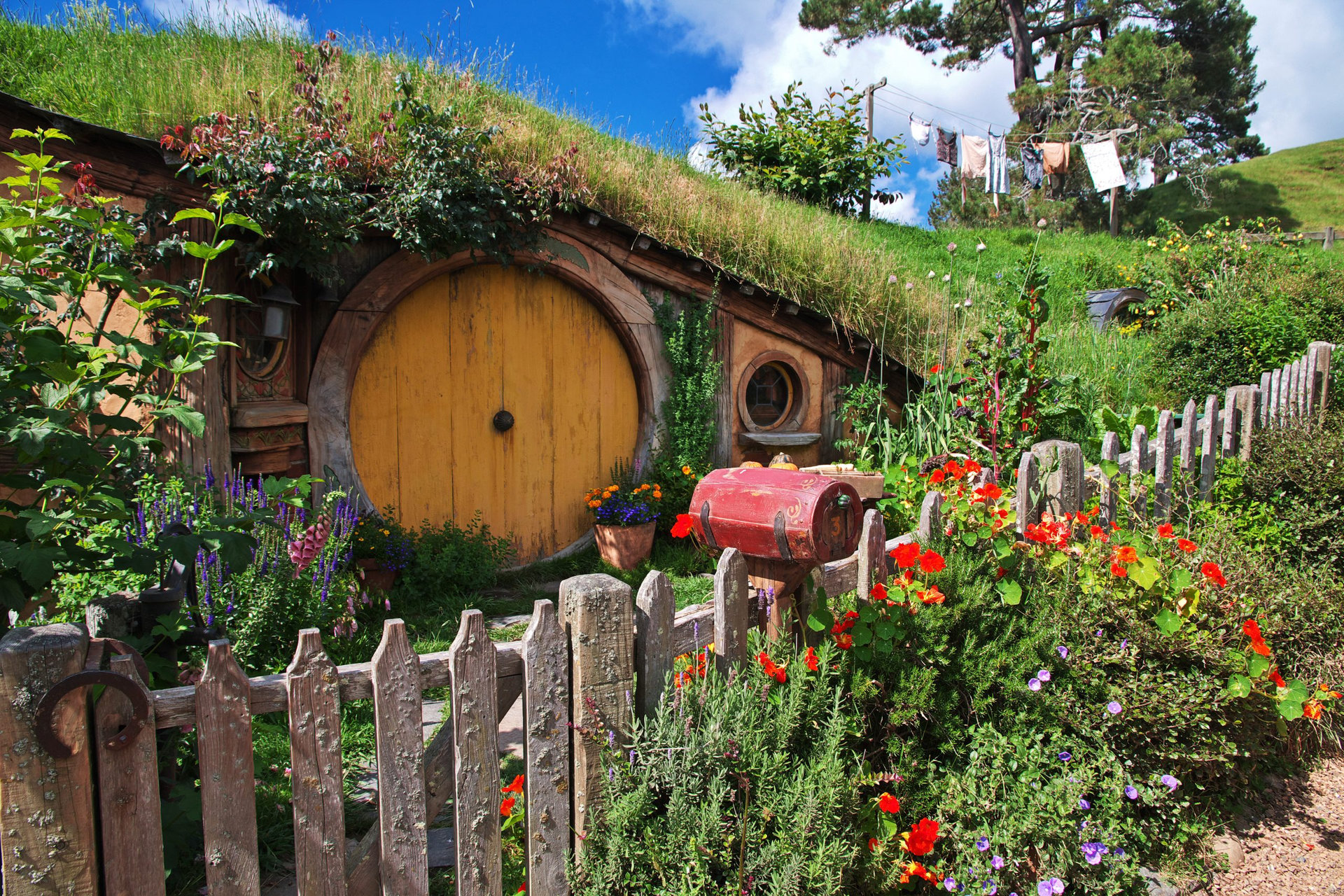 Hobbiton / New Zealand - 15 Dec 2018. Hobbiton is theme Park in New Zealand.