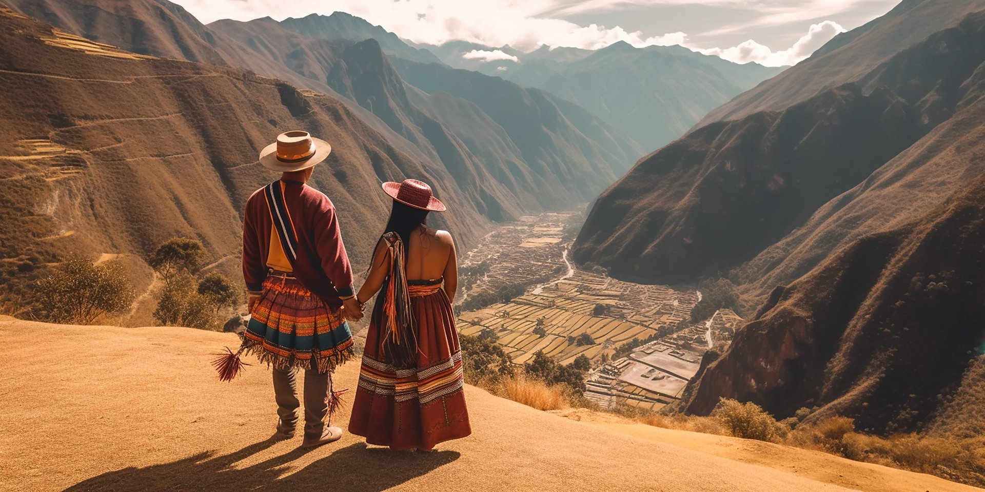 Pärrchen in Peru KI