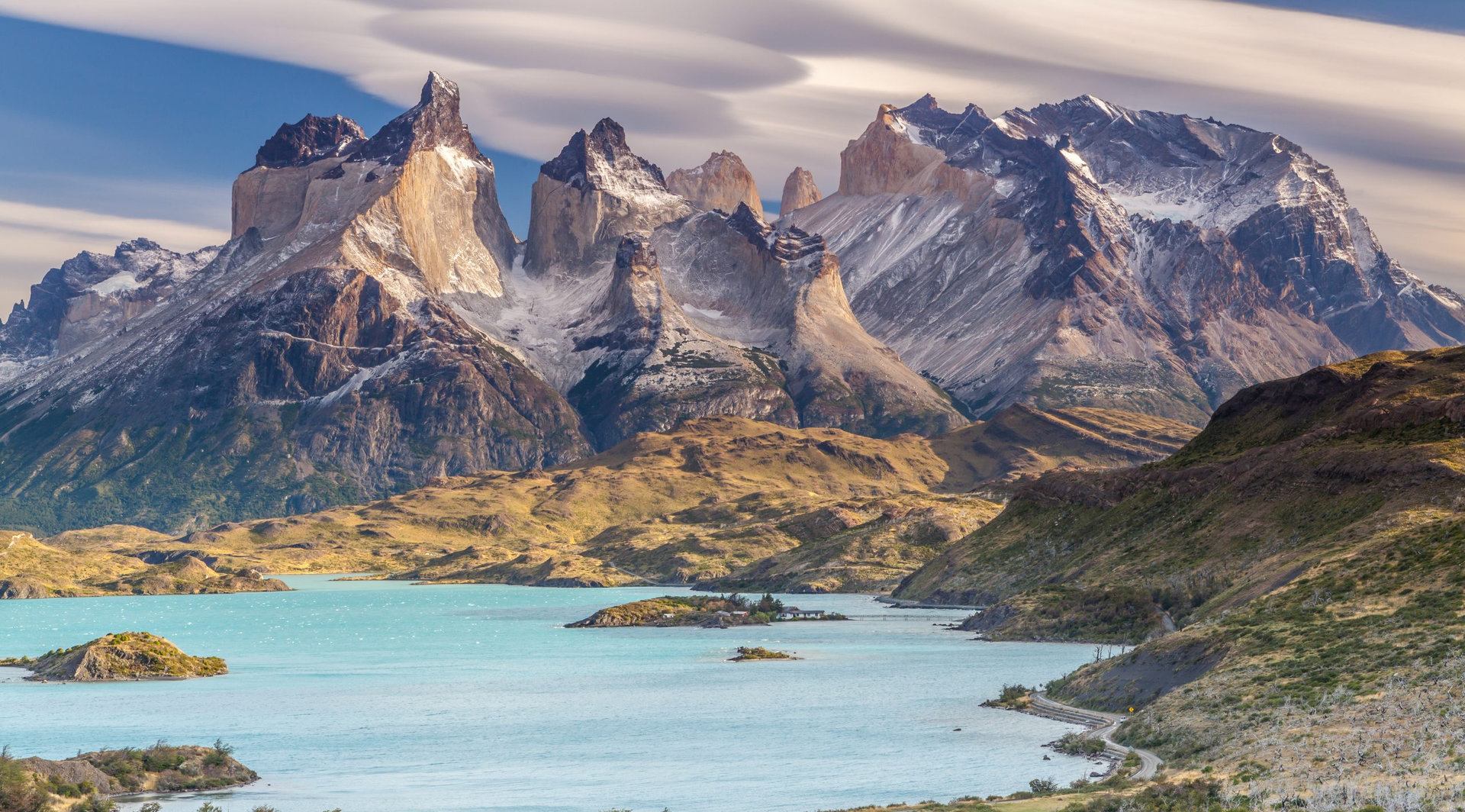 View of Torres Del Paine National Park, Chile.