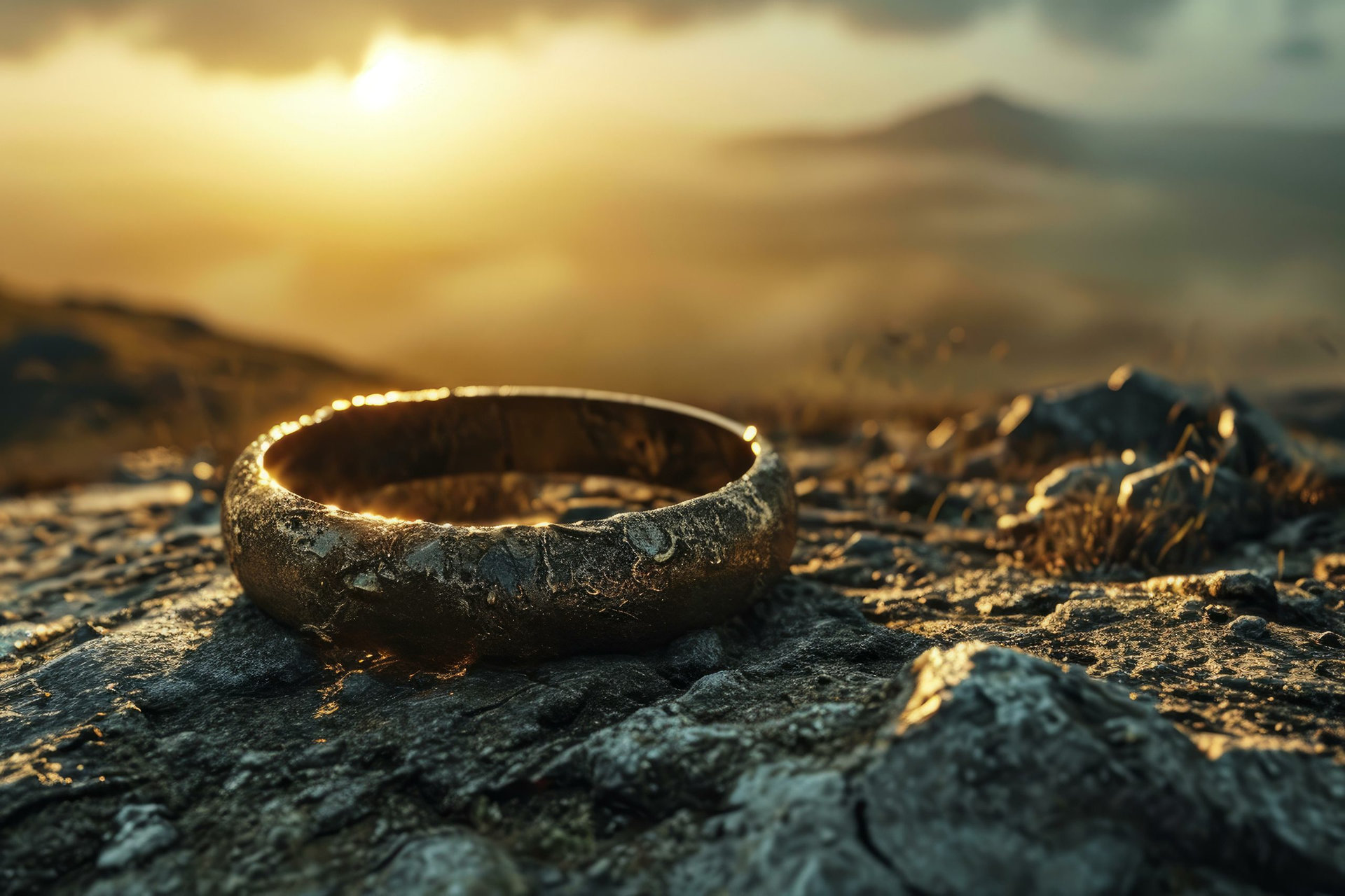 Picturesque Ring landscape. Travel tourism leading. Generate Ai