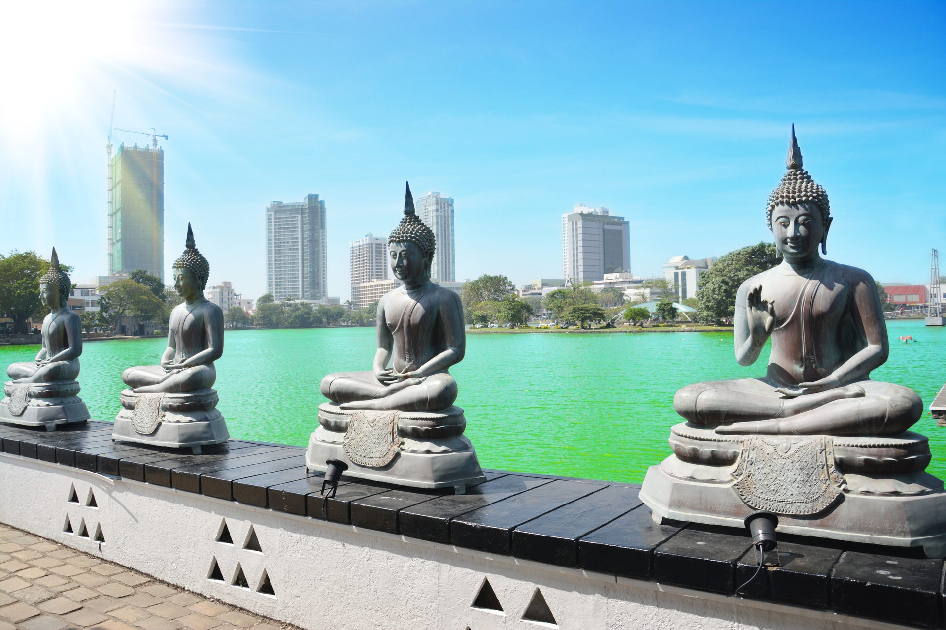 Gangarama temple, Colombo in Sri Lanka