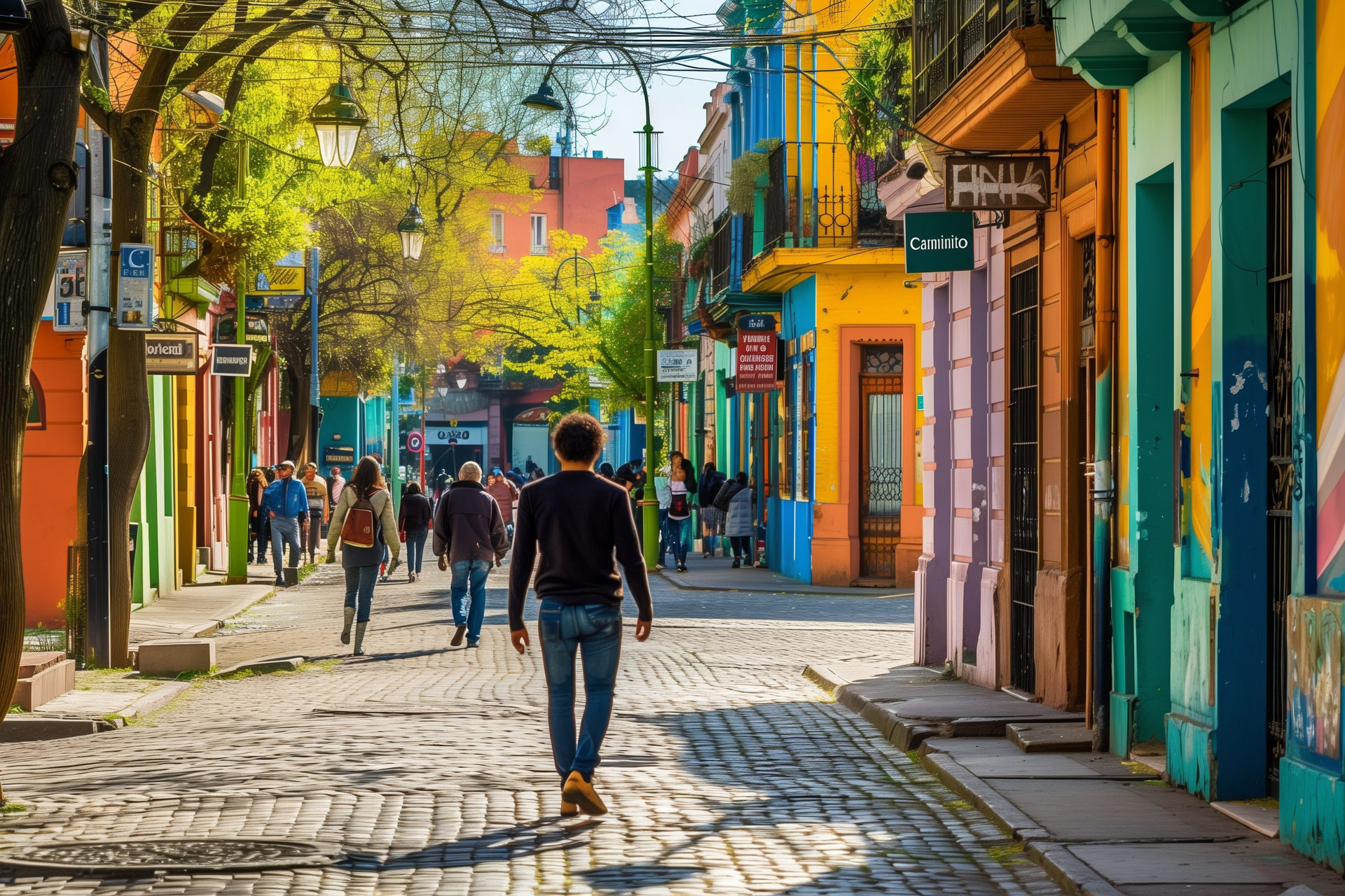 Explore the vibrant and colorful streets of Buenos Aires in Argentina and immerse yourself in the rich cultural tapestry of the La Boca neighborhood. Wander down the iconic Caminito street, renowned for its famous painted houses that exude a blend of European influence