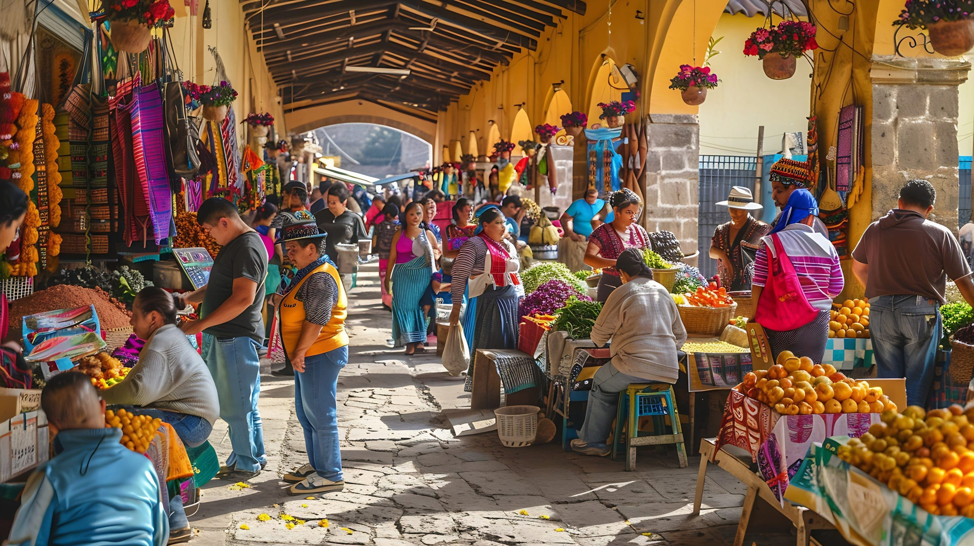 Tlacolula Market in Oaxaca Mexico : Generative AI