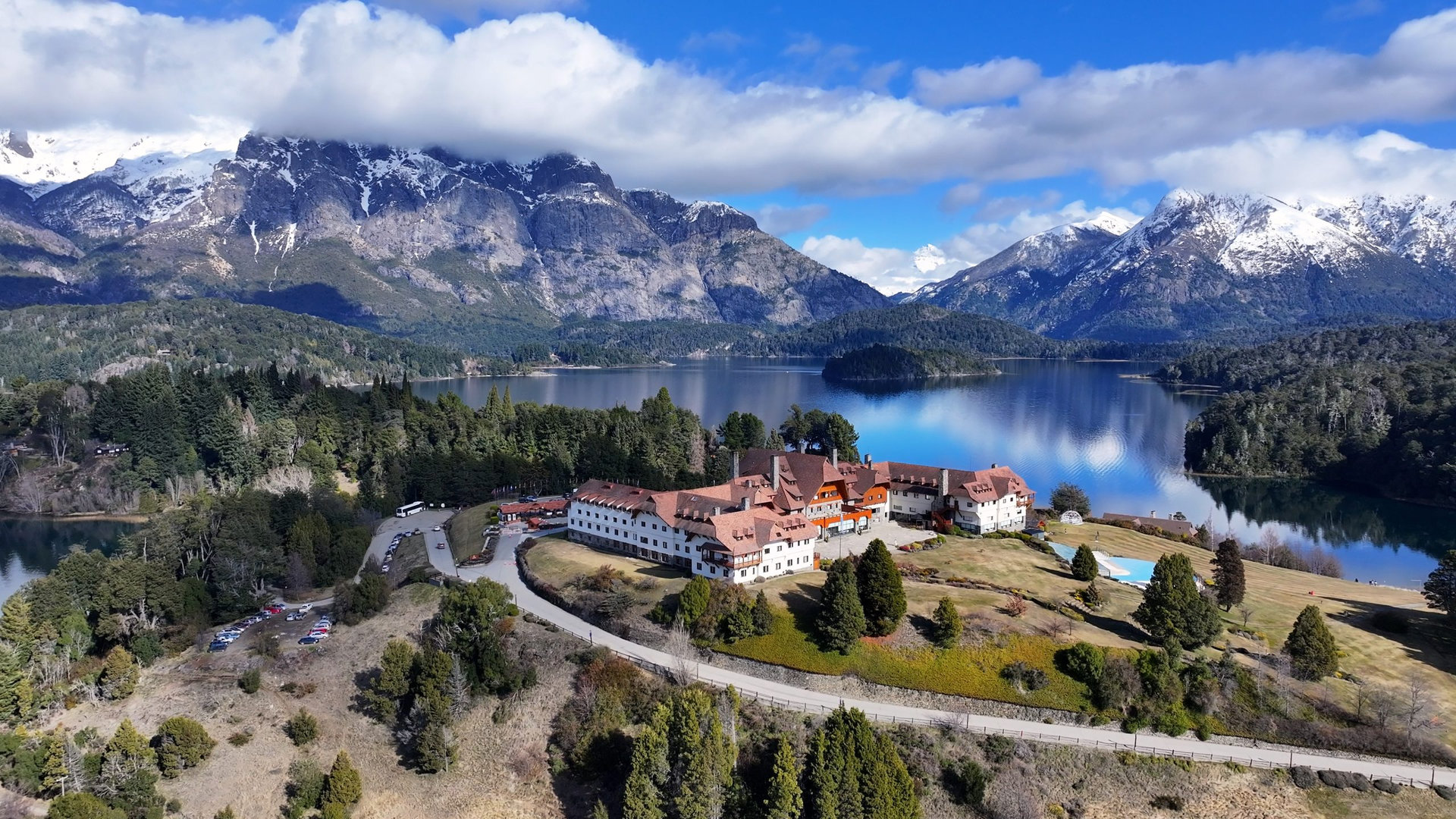 Llao Llao Hotel At San Carlos De Bariloche In Rio Negro Argentina. Snowy Mountains. Chico Circuit. Vacations Travel. Llao Llao Hotel At San Carlos De Bariloche In Rio Negro Argentina.